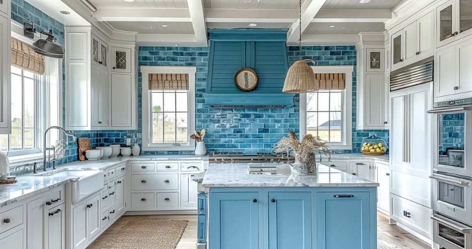 14 Coastal Farmhouse Kitchen Designs That Will Make Every Day Feel Like a Beach Vacation