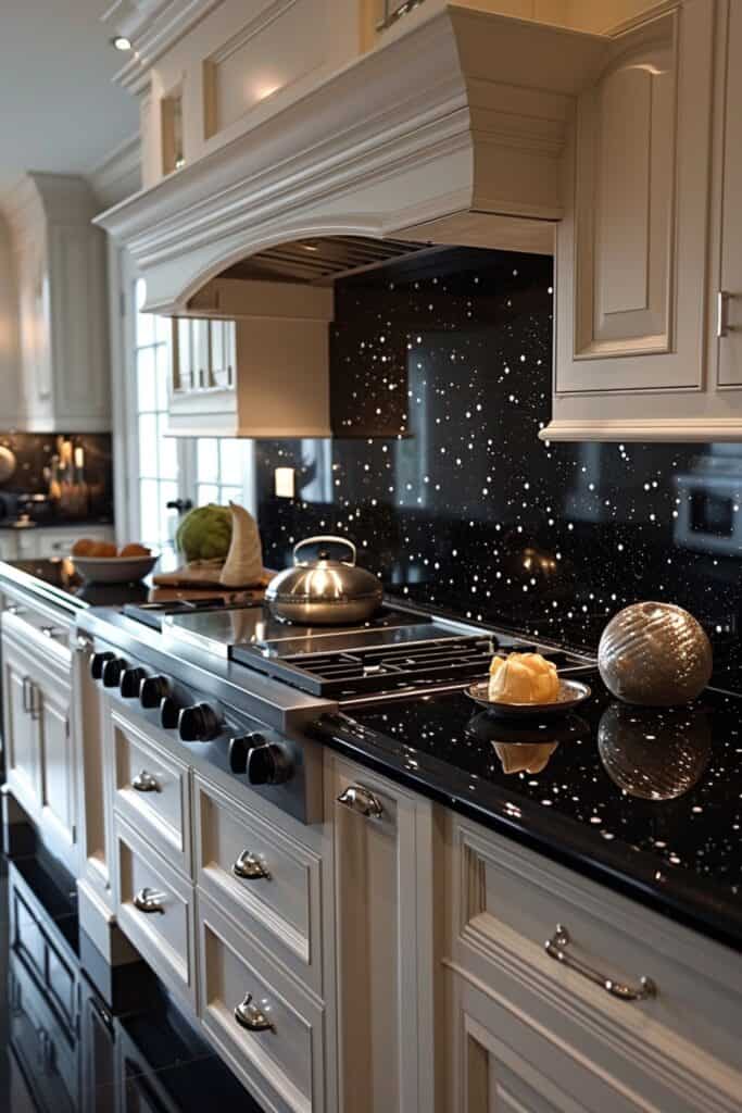 black granite countertop kitchen ideas