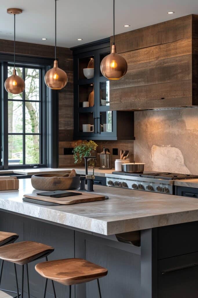 kitchen with a Concealed Charging Station, integrating a hidden charging station for a clutter-free and convenient space. The image should show wireless charging pads built into countertops or sleek USB ports in drawers or under cabinets, keeping devices powered and out of sight